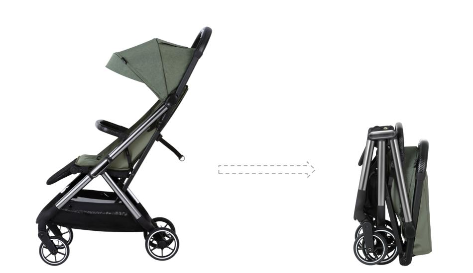 One-hand Rapid Folding Carry-on Stroller