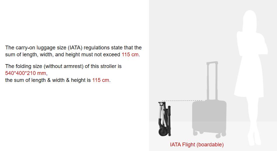 Carry-on Stroller Conform To The IATA Size