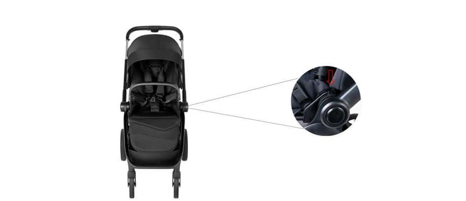 Baby Stroller With Memory Function For Seat Unlocking