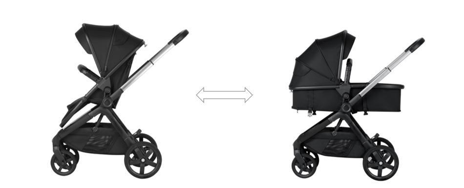 Baby Stroller With 2-in-1 Seat And Sleeping Cot Modes